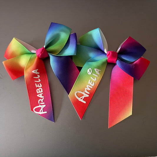 Rainbow Hair Bow