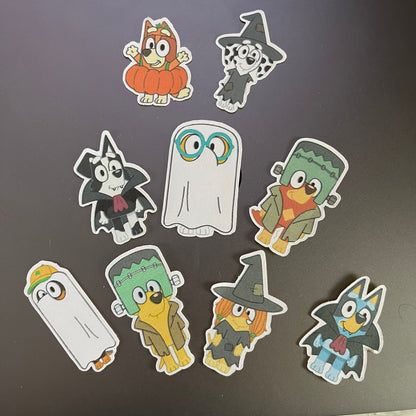 Bluey Halloween Stickers