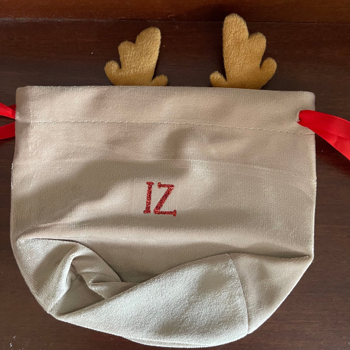 Personalised Reindeer Pouch