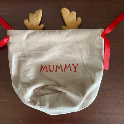 Personalised Reindeer Pouch