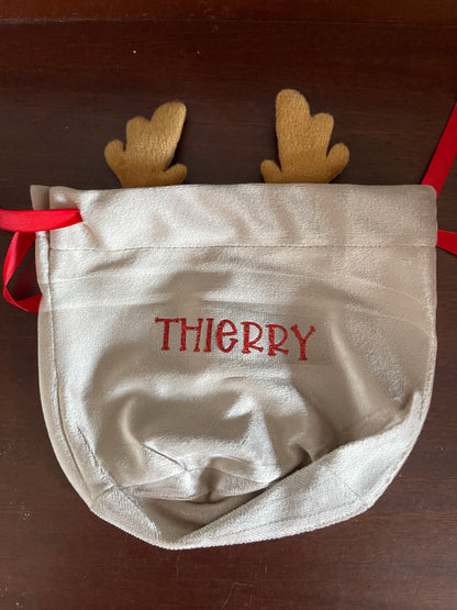 Personalised Reindeer Pouch