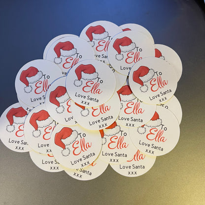 Christmas Hat Present Stickers