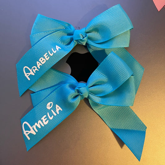 Blue hair bow