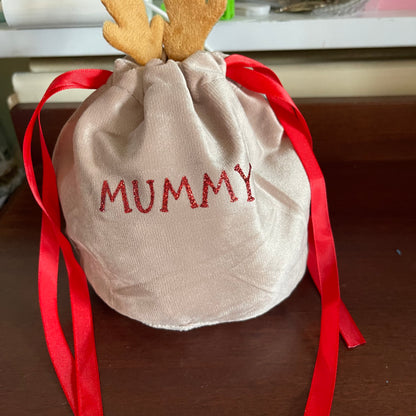 Personalised Reindeer Pouch